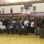 Newark student athletes taught life lessons by New York Giants players