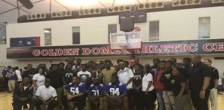 Newark student athletes taught life lessons by New York Giants players
