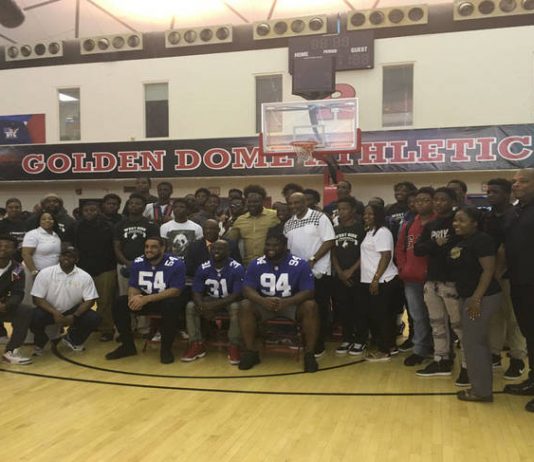 Newark student athletes taught life lessons by New York Giants players