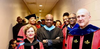 Queen Latifah Delivers Keynote to Rutgers Newark Graduates