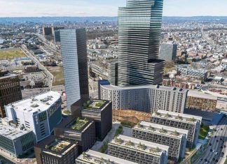 Renderings Revealed for Ambitious Riverfront Square Development in Newark