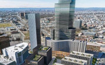 Renderings Revealed for Ambitious Riverfront Square Development in Newark