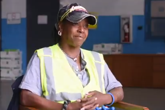 The City of Newark hires homeless people to help clean the city. Here is Barbara, hear her story.