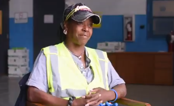 The City of Newark hires homeless people to help clean the city. Here is Barbara, hear her story.